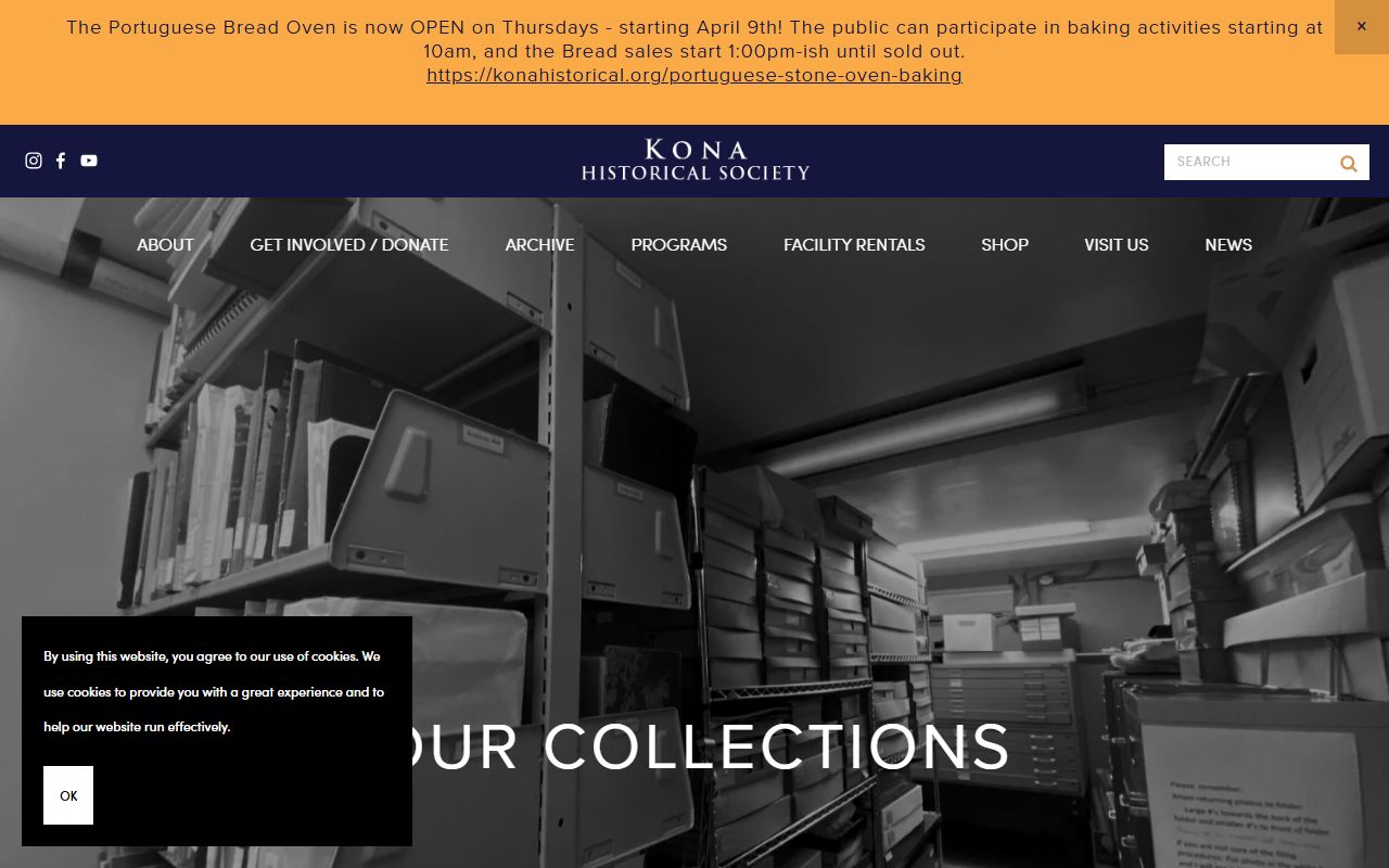 Kona Historical Society collections directory for Hawaii County genealogy research
