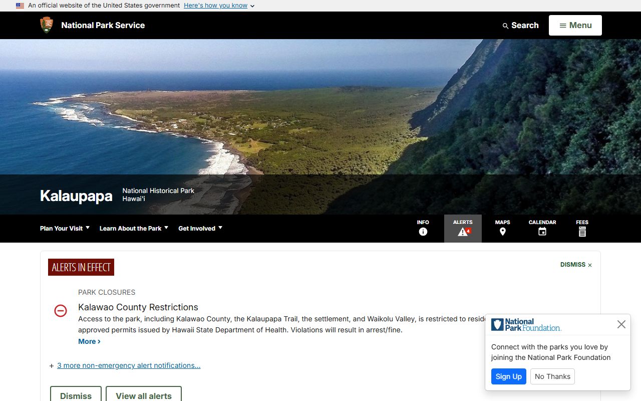 Kalaupapa National Historical Park Kalawao County genealogy records