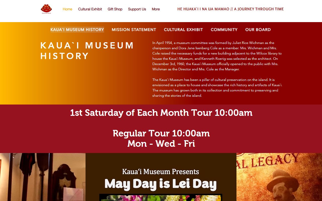 Kauai Museum family history collections