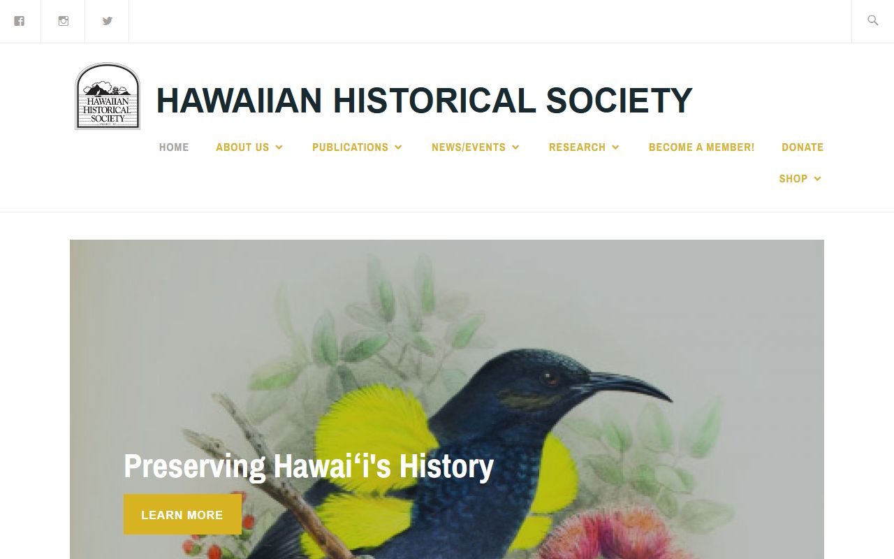 Hawaiian Historical Society genealogy archives and library collection